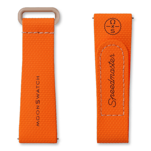 MOONSWATCH橡胶表带 橙/沙色,BIOCERAMIC MOONSWATCH,￥340