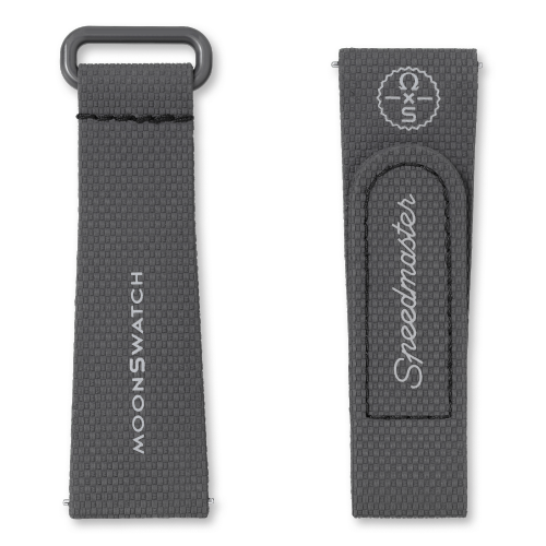 MOONSWATCH橡胶表带 深灰/黑,BIOCERAMIC MOONSWATCH,￥340