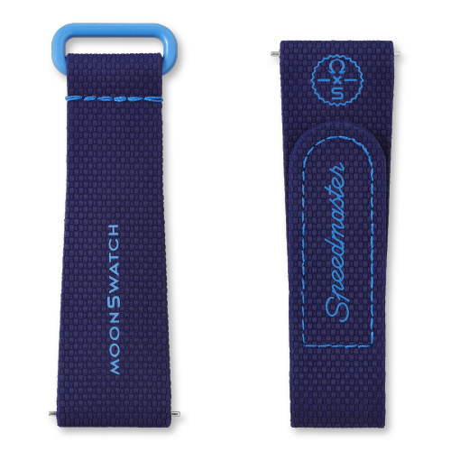 MOONSWATCH橡胶表带 海军蓝/蓝,BIOCERAMIC MOONSWATCH,￥340