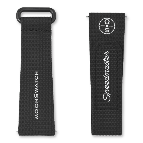 MOONSWATCH橡胶表带 黑/黑,BIOCERAMIC MOONSWATCH,￥340