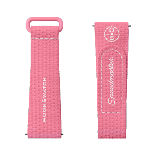 MOONSWATCH橡胶表带 粉/粉,BIOCERAMIC MOONSWATCH,￥340