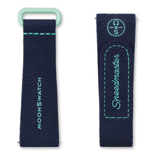 MOONSWATCH橡胶表带 深蓝/绿,BIOCERAMIC MOONSWATCH,￥340