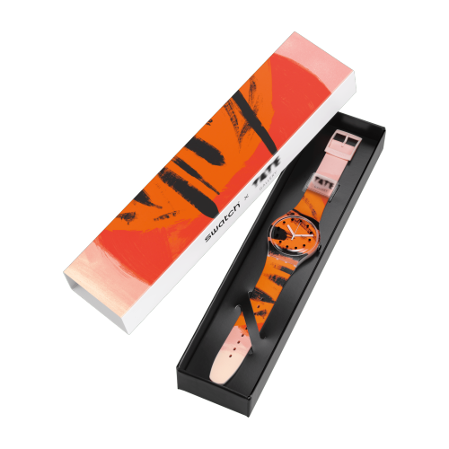 巴恩斯-格雷厄姆《粉色上的橙与红》主题手表,艺术合作系列,￥840