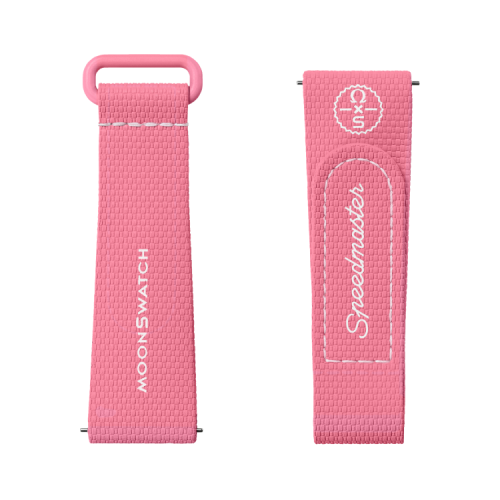 MOONSWATCH橡胶表带 粉/粉,BIOCERAMIC MOONSWATCH,￥340